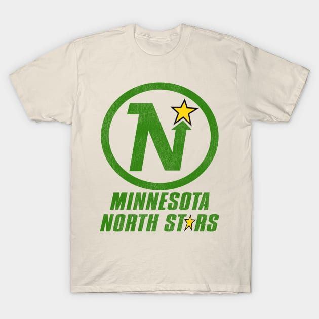 Defunct Minnesota North Stars Hockey Team T-Shirt by Defunctland